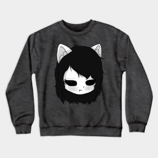 ceepypasta jane the killer cat Crewneck Sweatshirt